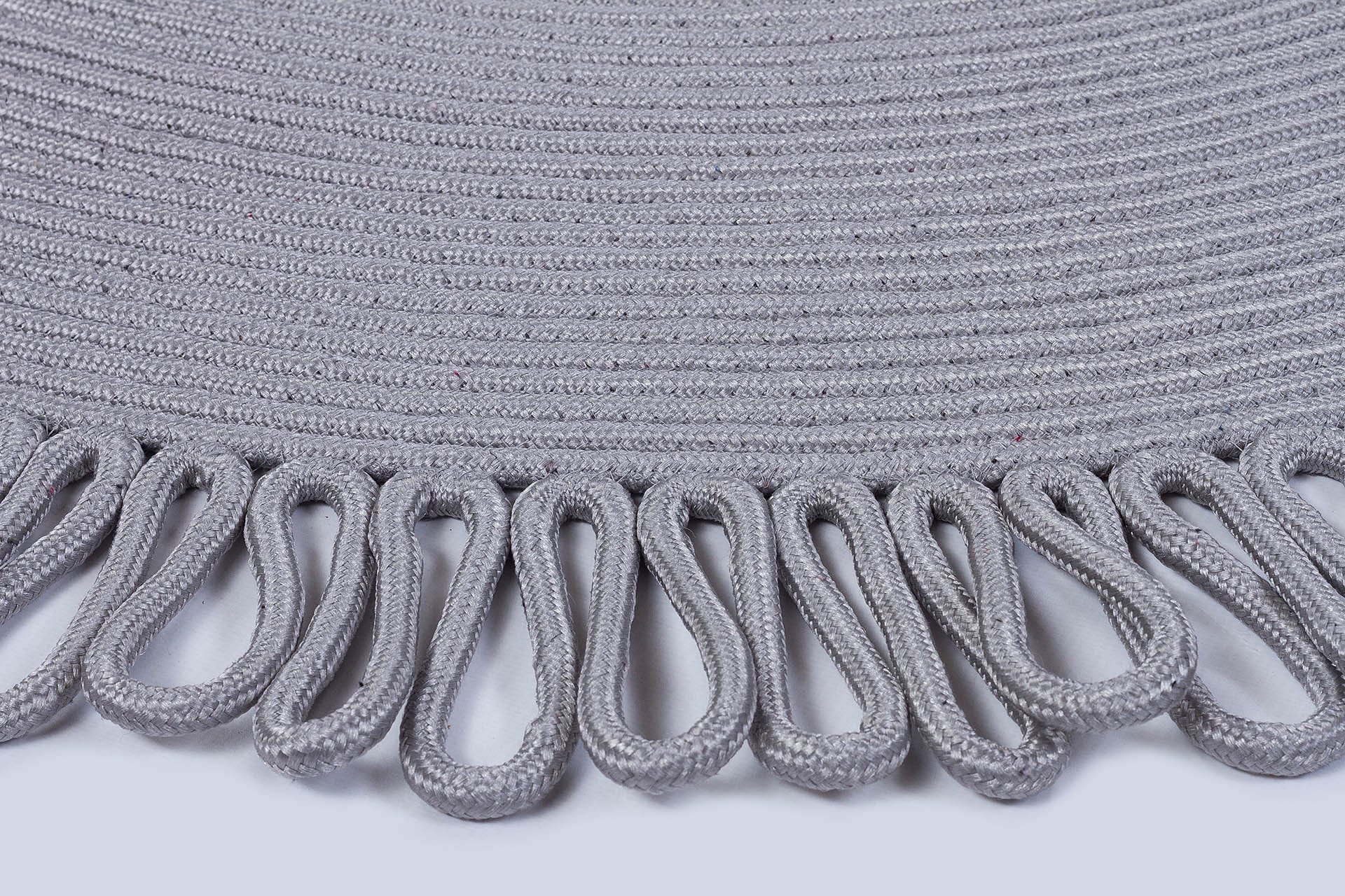 Washable Jute Rug: Bohemian Circle Rug with Decorative Border