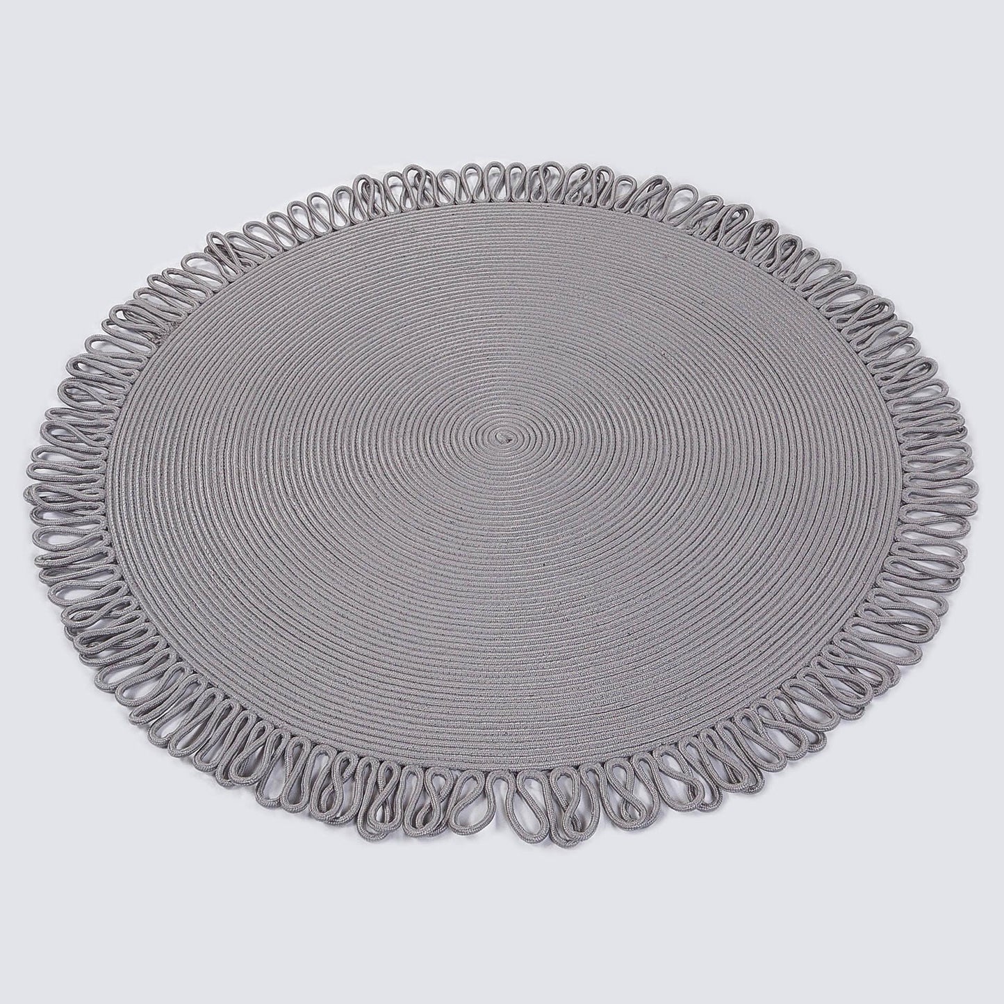 Washable Jute Rug: Bohemian Circle Rug with Decorative Border