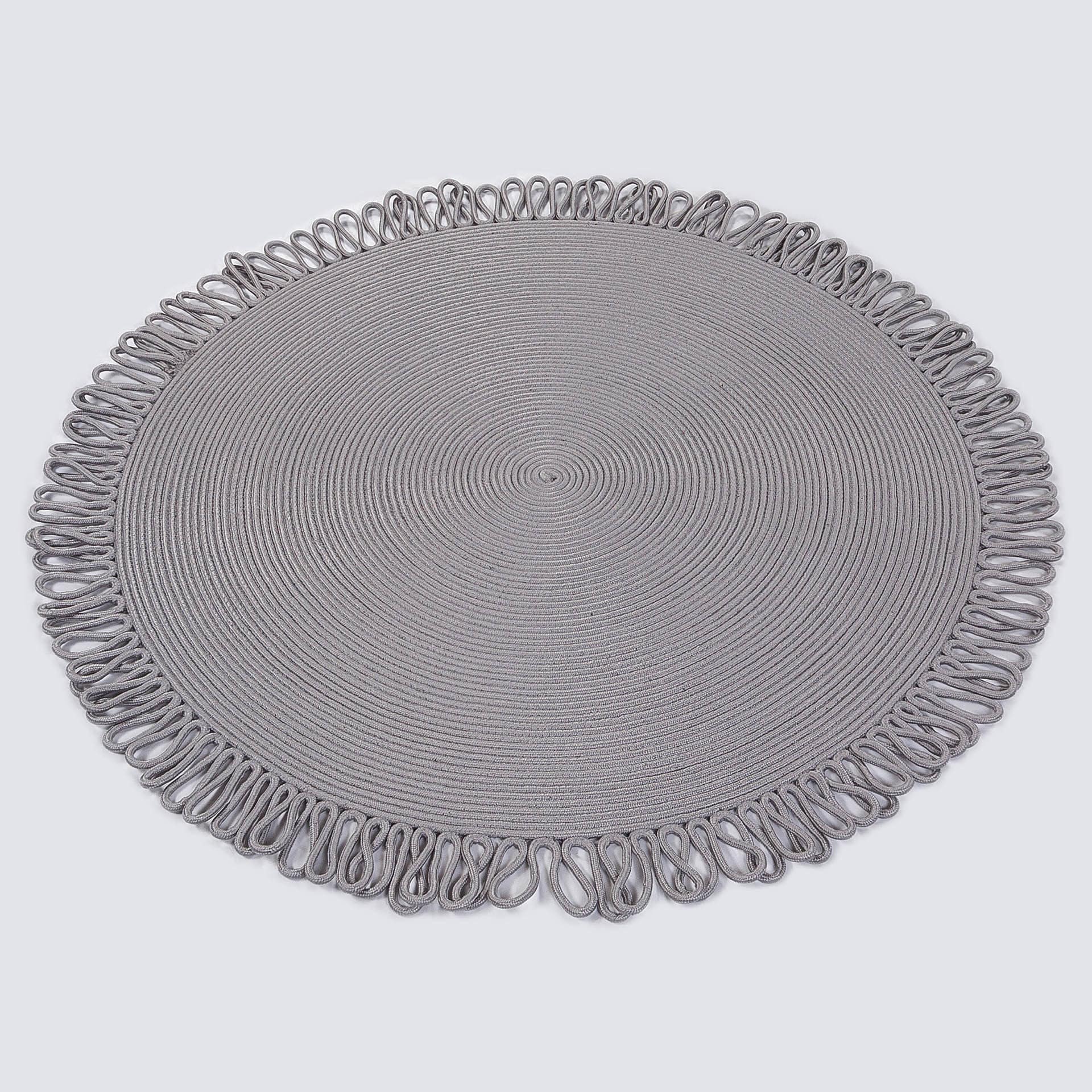Washable Jute Rug: Bohemian Circle Rug with Decorative Border