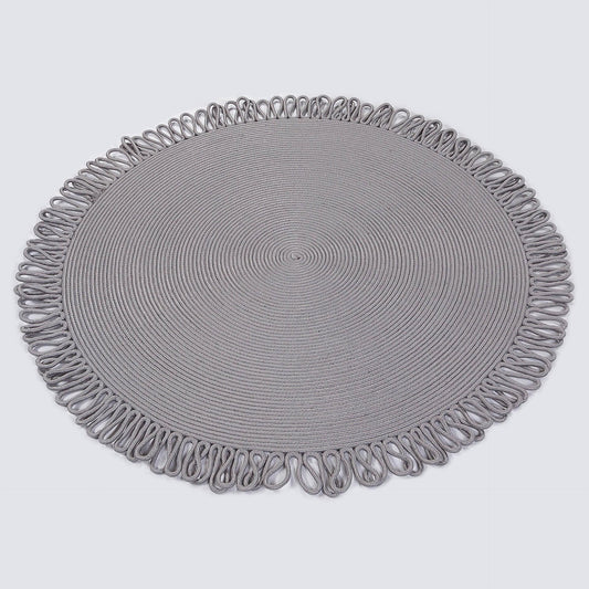 Washable Jute Rug: Bohemian Circle Rug with Decorative Border
