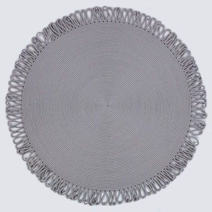 Washable Jute Rug: Bohemian Circle Rug with Decorative Border