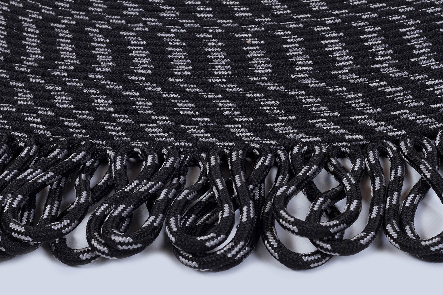 Washable Black Jute Rug: Circle Rug, Indoor/Outdoor carpet