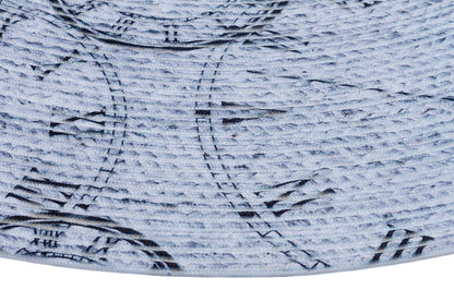 Clockwork Gray Jute Rug: Washable Bohemian Style, Indoor/Outdoor