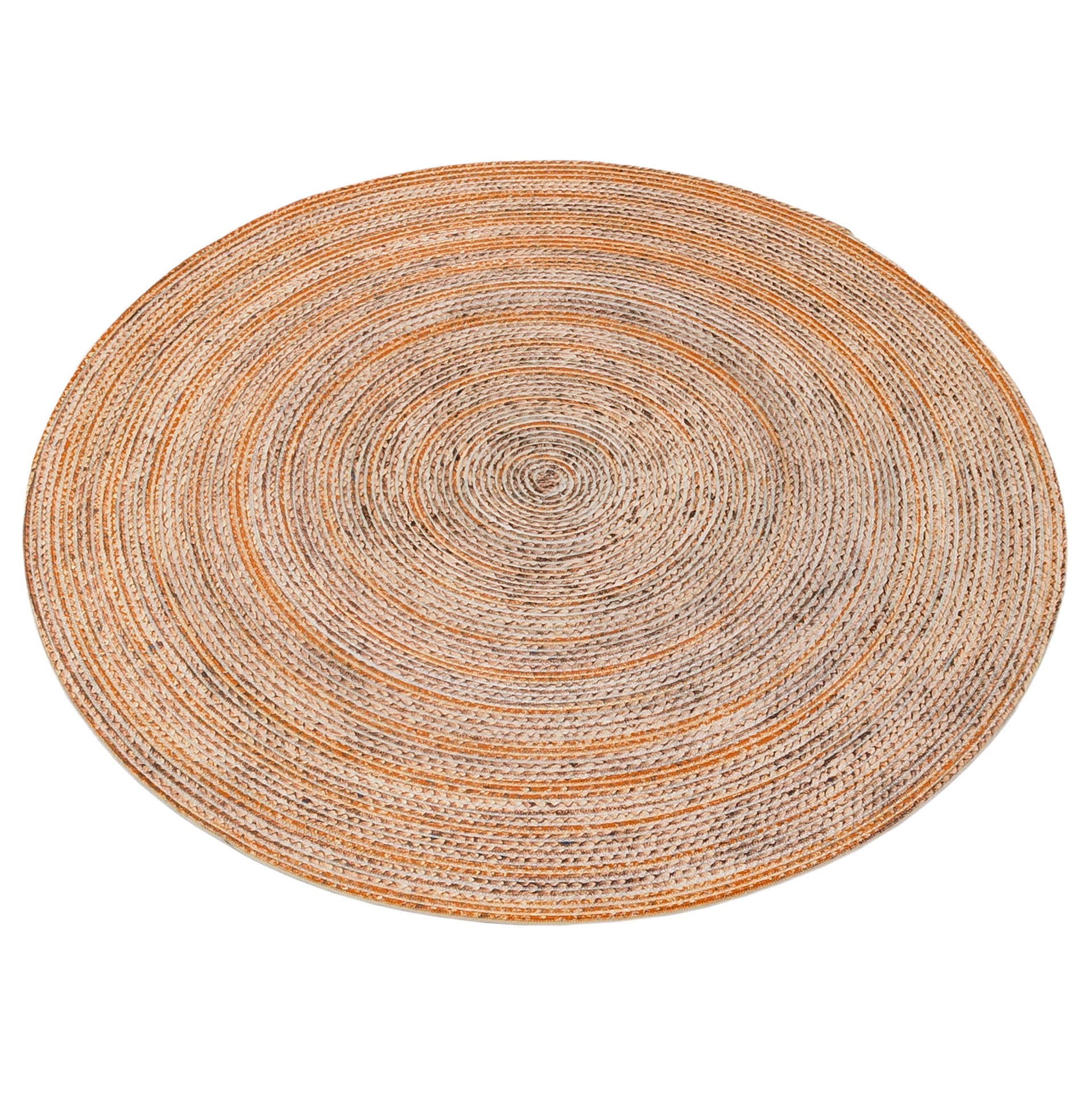Bohemian Jute Rug: Washable Indoor Outdoor Circle Rug