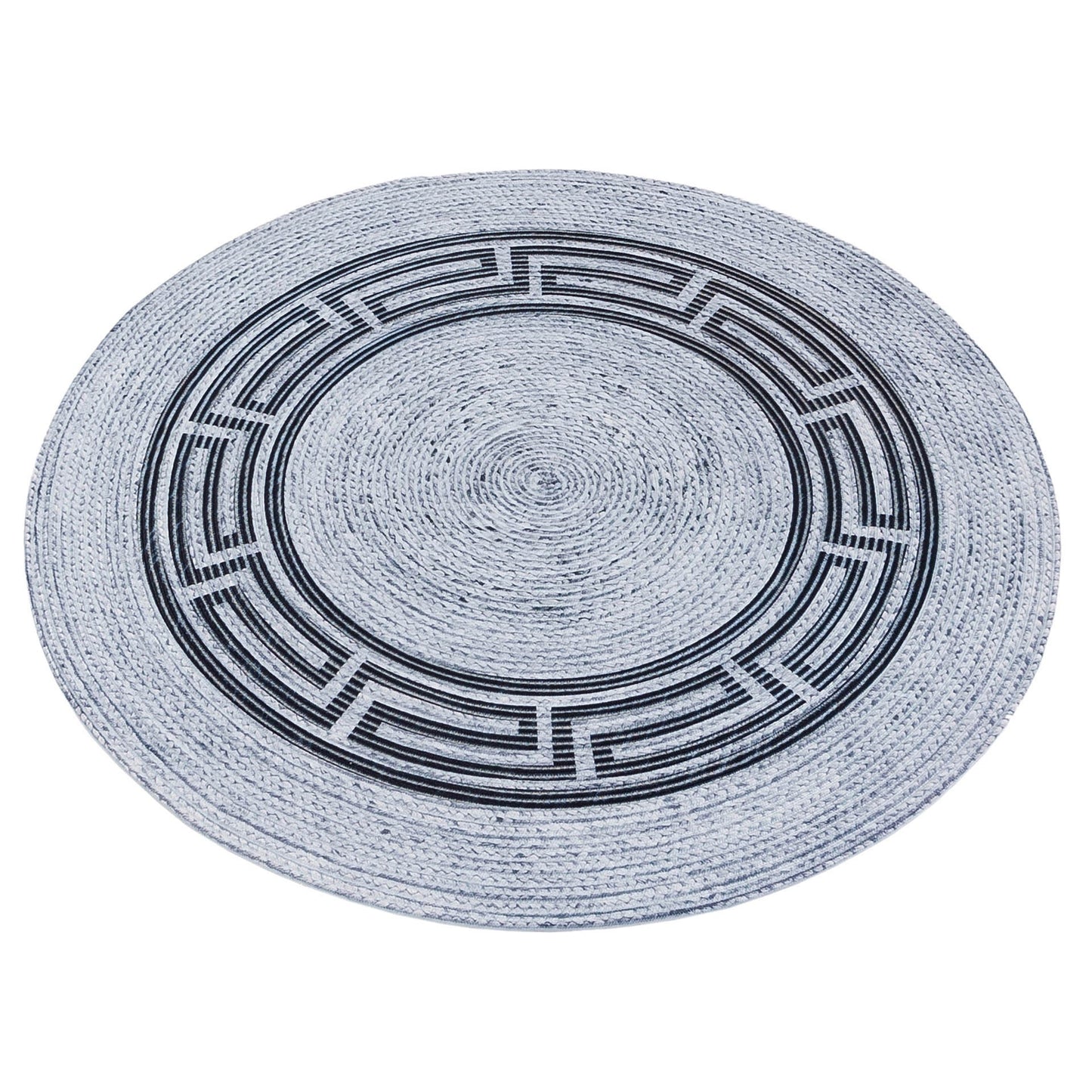 Bohemian Jute Rug: Washable Outdoor Circle Rug