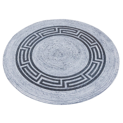 Bohemian Jute Rug: Washable Outdoor Circle Rug