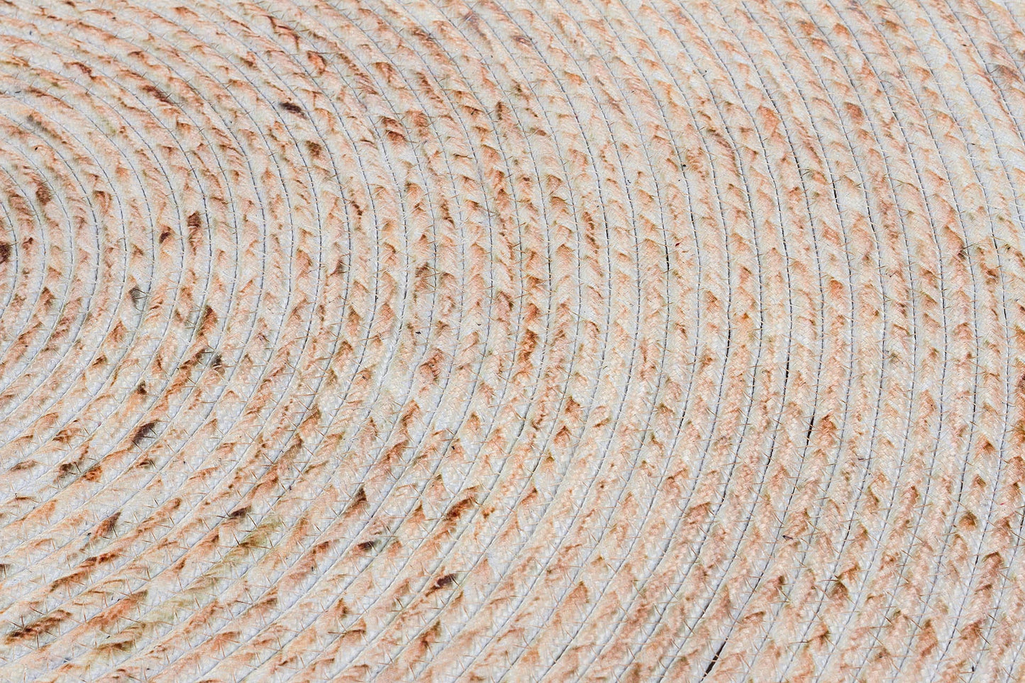 Round Beige Jute Rug: Bohemian Home Decor, Indoor/Outdoor Carpet