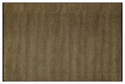 Washable Jute Style Area Rug – Earth Tone Tan, Brown Woven Carpet (Low Pile)