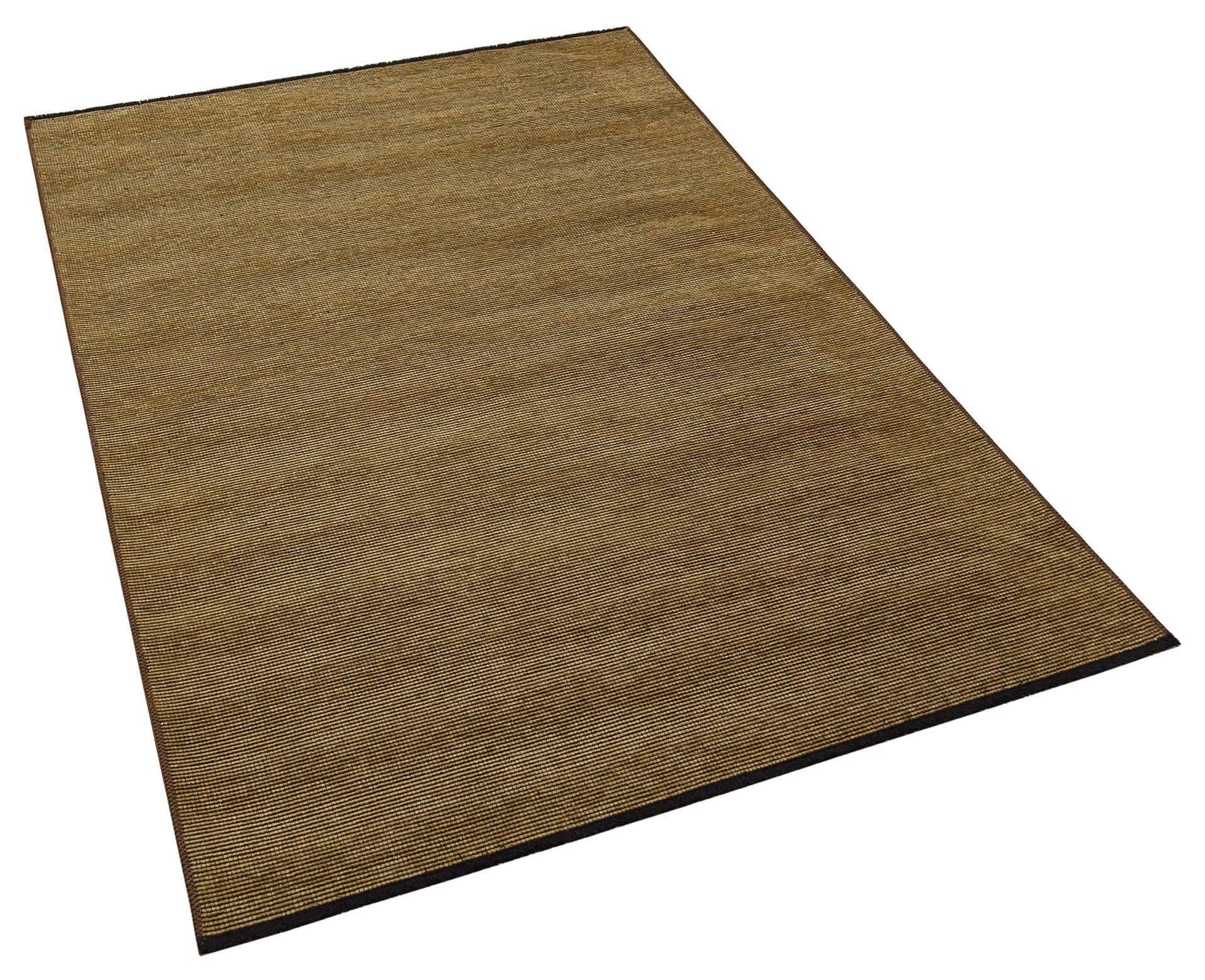 Washable Jute Style Area Rug – Earth Tone Tan, Brown Woven Carpet (Low Pile)
