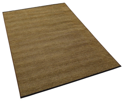 Washable Jute Style Area Rug – Earth Tone Tan, Brown Woven Carpet (Low Pile)