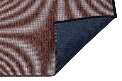 Modern Brown Stripe Rug: Washable Plain Cotton, Anti-Allergic carpet