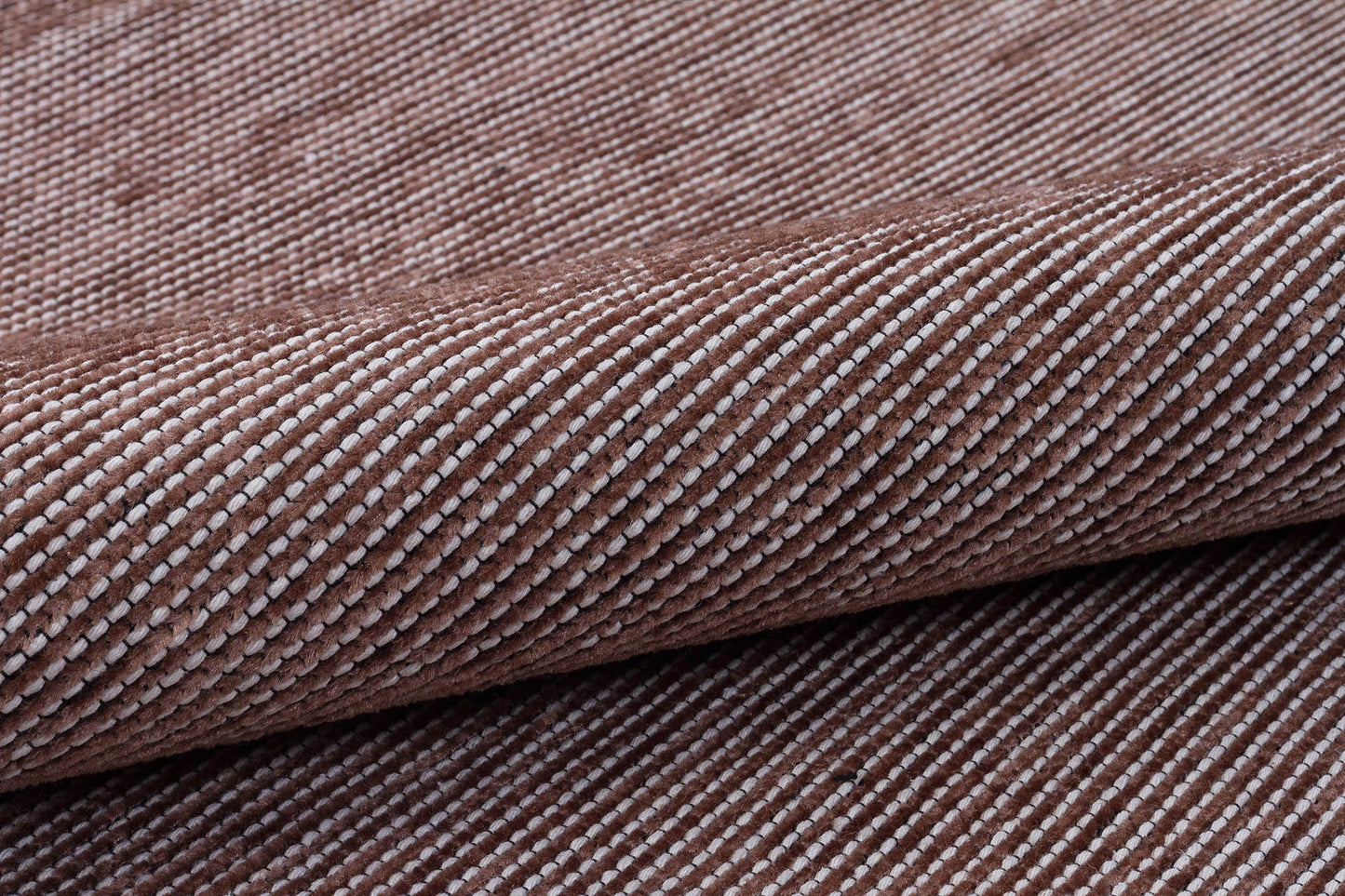 Modern Brown Stripe Rug: Washable Plain Cotton, Anti-Allergic carpet