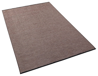 Modern Brown Stripe Rug: Washable Plain Cotton, Anti-Allergic carpet