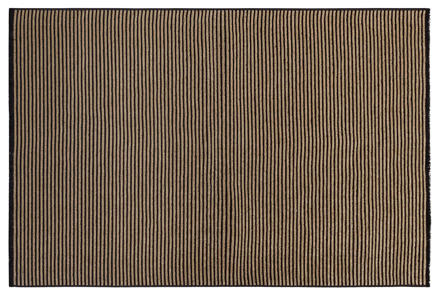 Modern Striped Rug, Yellow Home Decor, Washable Cotton Carpet