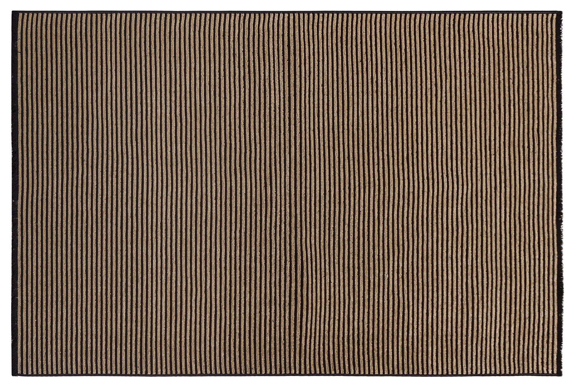 Modern Striped Rug, Yellow Home Decor, Washable Cotton Carpet