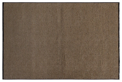 Modern Striped Rug, Yellow Home Decor, Washable Cotton Carpet