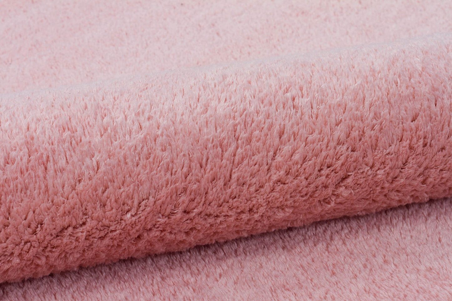 Fluffy Pink Rug: Modern Cotton Washable Carpet