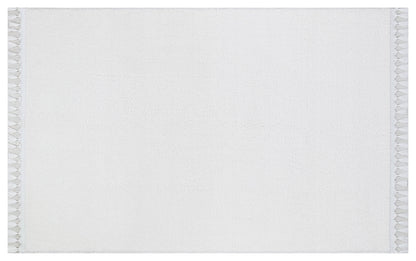 Fluffy White Cotton Rug: Modern Shag Carpet