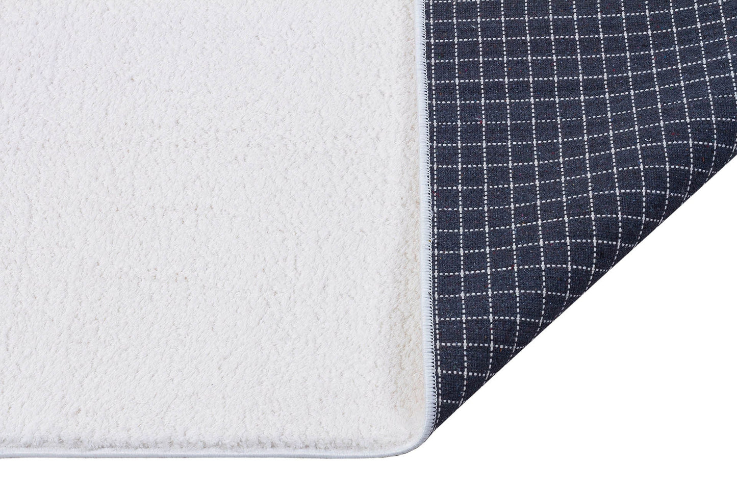 Fluffy White Cotton Rug: Modern Shag Carpet