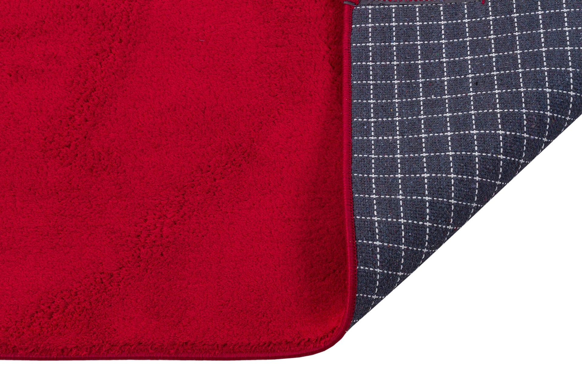 Red Fluffy Rug: Modern Fluffy Carpet with Tassels, Washable