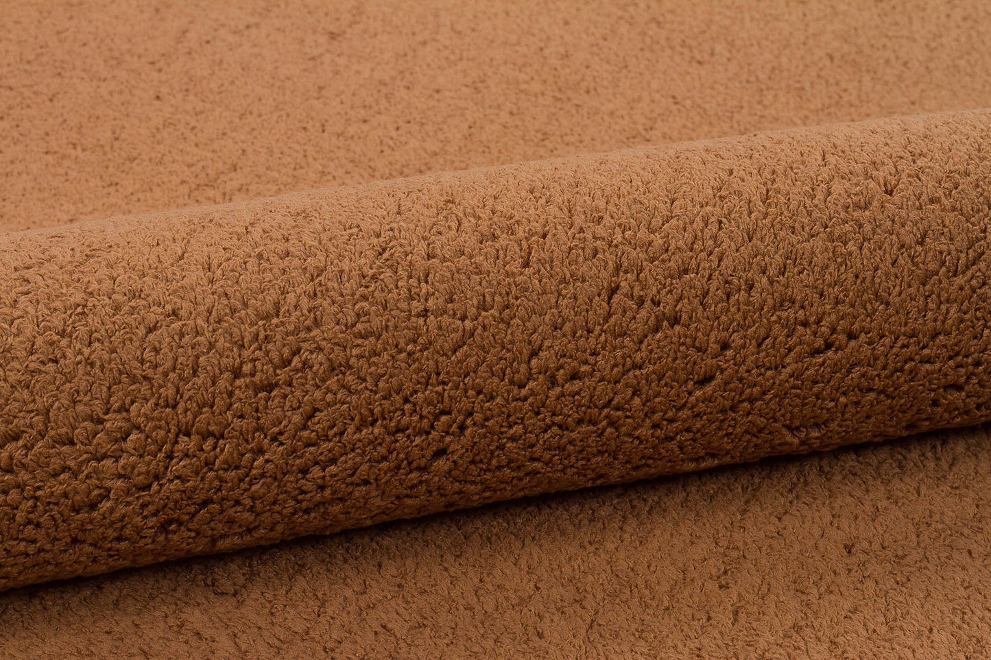 Fluffy Brown Rug: Modern Cotton Decorative Carpet