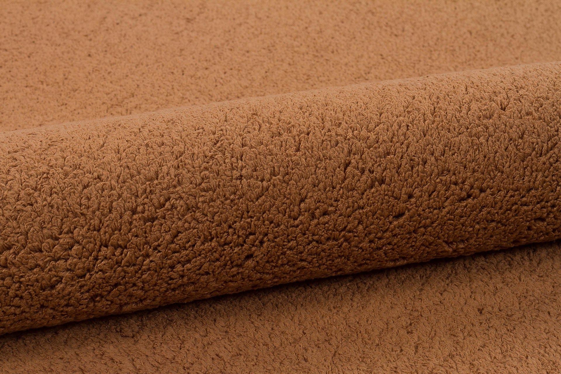 Fluffy Brown Rug: Modern Cotton Decorative Carpet