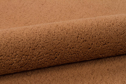 Fluffy Brown Rug: Modern Cotton Decorative Carpet