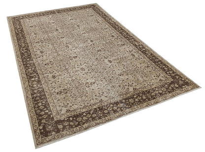 5'x8' Vintage Turkish Wool Rug: Anatolian Bohemian Area Rug