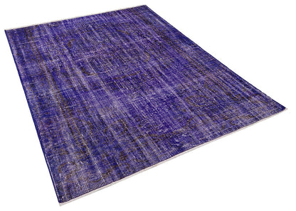 Vintage Turkish Wool Rug (5.5x7.2 ft): Handmade Anatolian Bohemian Area Rug
