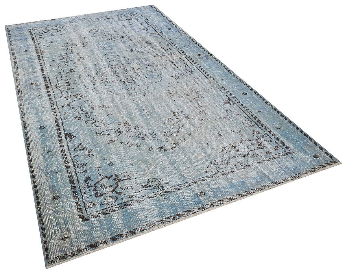 Vintage Turkish Wool Rug (6'x9'7") - Anatolian Bohemian Area Rug