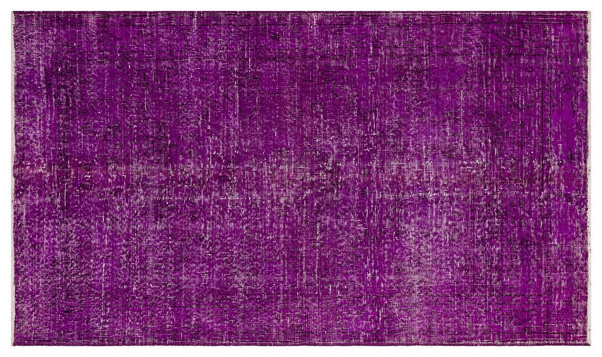 Vintage Turkish Wool Rug (4'x7'): Handmade Bohemian Area Rug