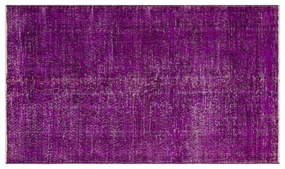 Vintage Turkish Wool Rug (4'x7'): Handmade Bohemian Area Rug