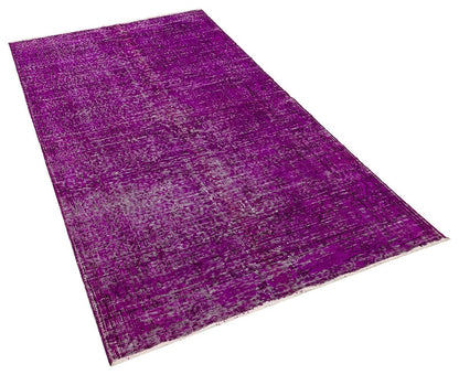 Vintage Turkish Wool Rug (4'x7'): Handmade Bohemian Area Rug