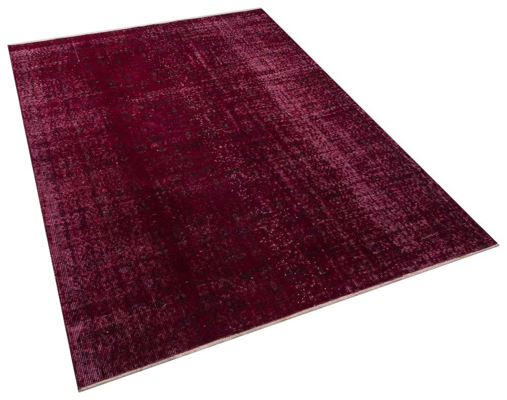 Vintage Turkish Wool Rug (5.2x7.1 ft): Handmade Anatolian Bohemian Area Rug