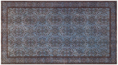 Vintage Turkish Wool Rug (5'x8'): Handmade Anatolian Persian Design