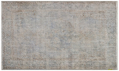 Vintage Turkish Wool Rug (4'x7' ft): Handmade Anatolian Persian Design
