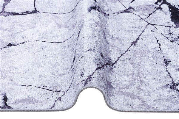 Modern Marble Area Rug – Abstract Stone Pattern, Washable Living Room Carpet
