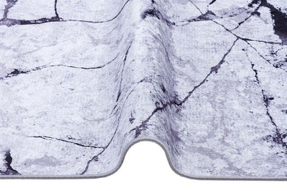 Modern Marble Area Rug – Abstract Stone Pattern, Washable Living Room Carpet