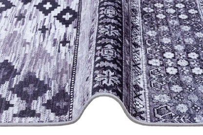 Washable Boho Tribal Rug – Distressed Kilim Style Living Room Carpet