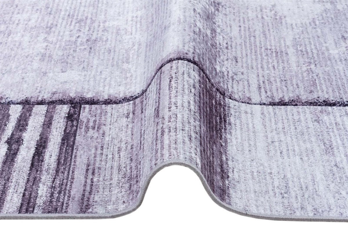 Modern Geometric Abstract Area Rug, Washable Beige Gray Carpet