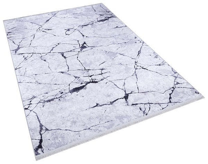 Modern Marble Area Rug – Abstract Stone Pattern, Washable Living Room Carpet