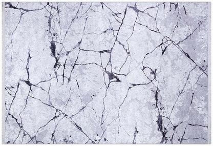 Modern Marble Area Rug – Abstract Stone Pattern, Washable Living Room Carpet