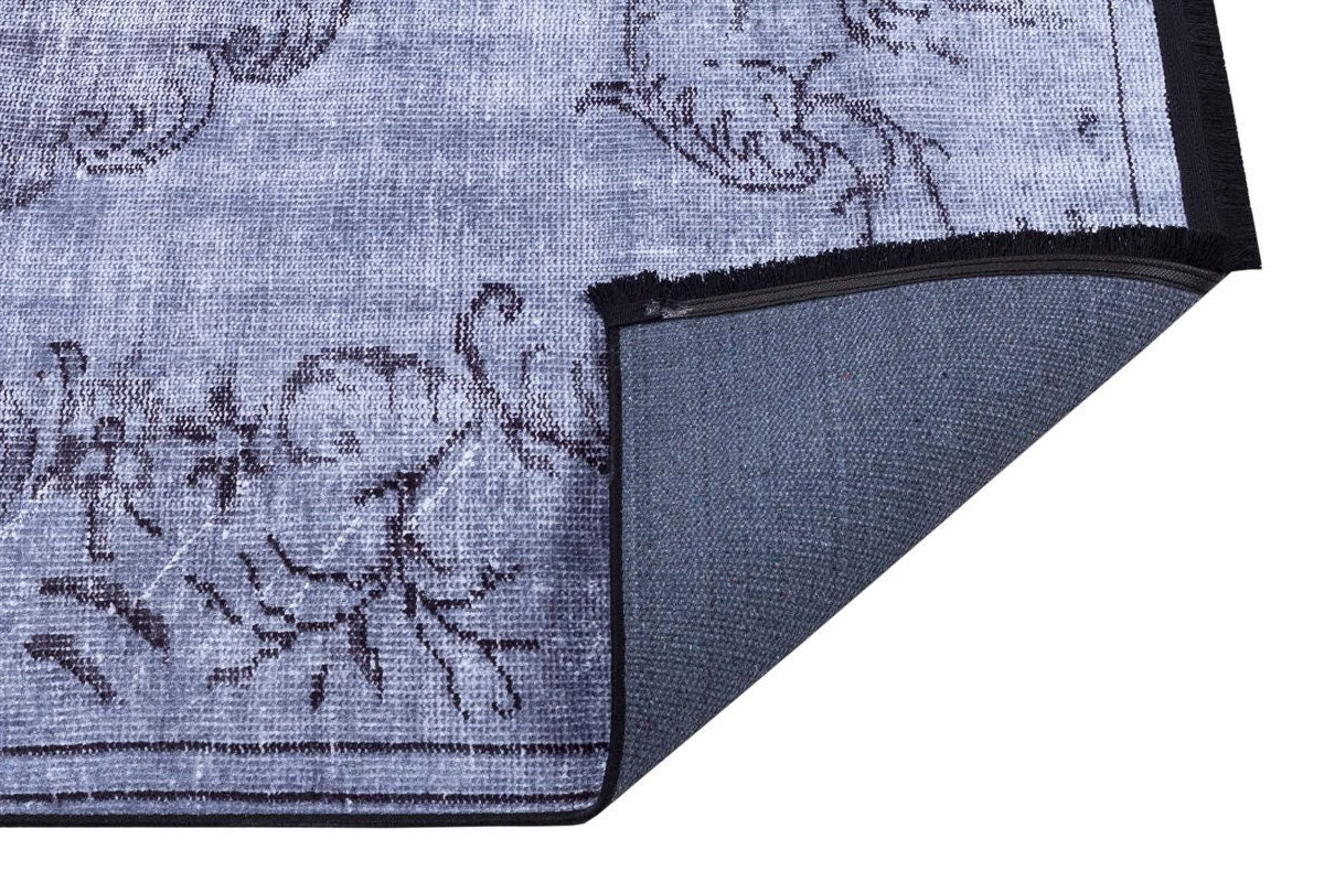 Gray Vintage Classic Medallion Rug: Washable Bohemian carpet