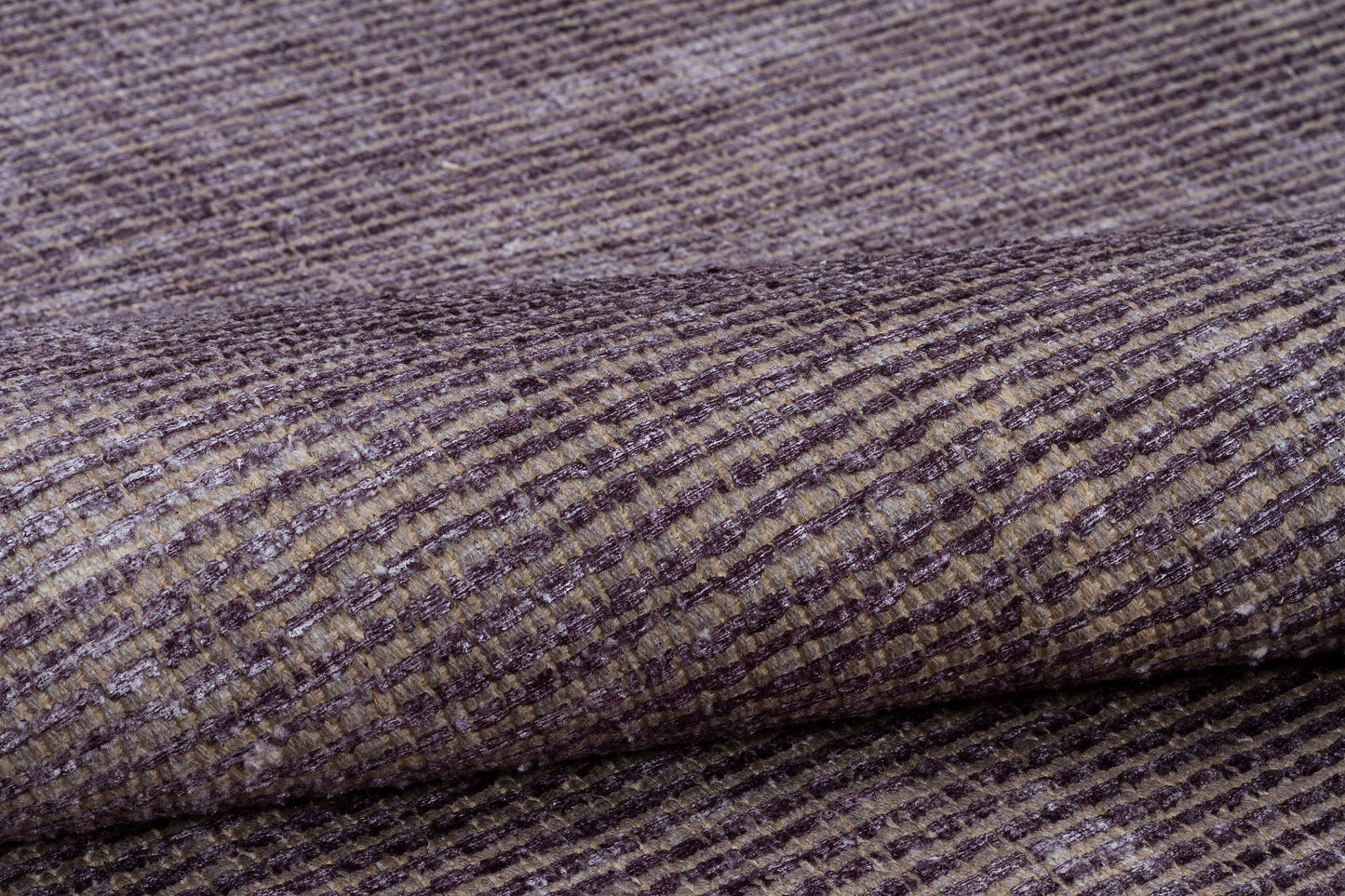 Distressed Abstract Area Rug – Muted Plum, Charcoal Grey, Low Pile Carpet