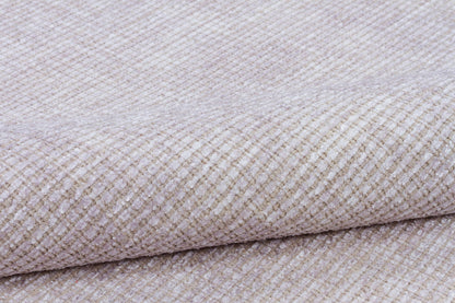 Machine Washable Woven Carpet – Light Gray Modern Low Pile Rug