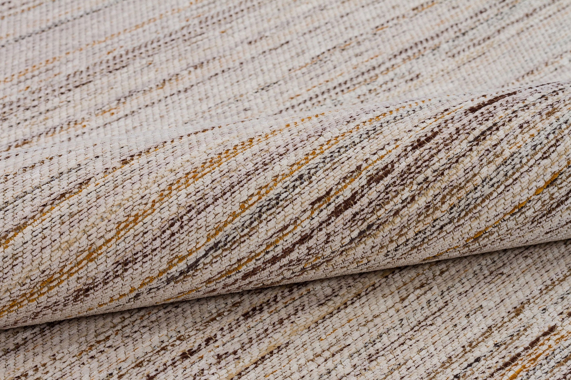 Striped Scandinavian Rug: Modern Nordic Area Rug with Fringes
