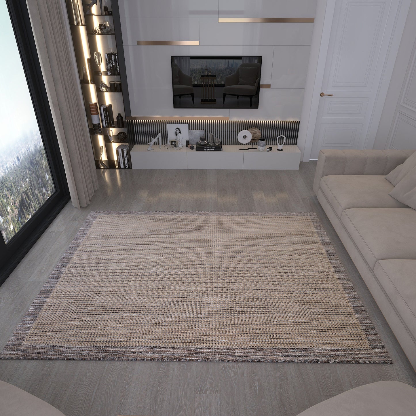 Washable Jute Rug: Bohemian Outdoor Carpet