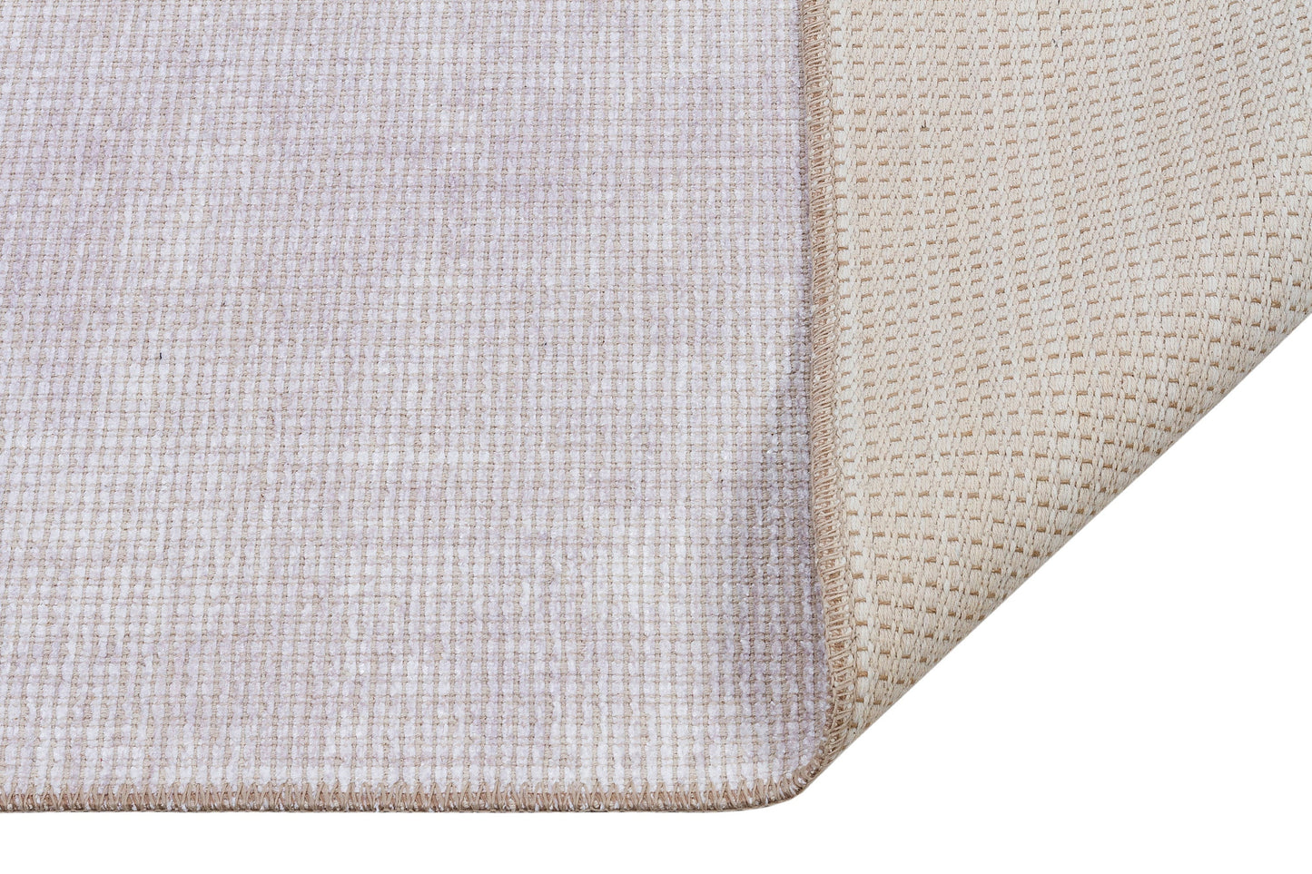 Machine Washable Woven Carpet – Light Gray Modern Low Pile Rug
