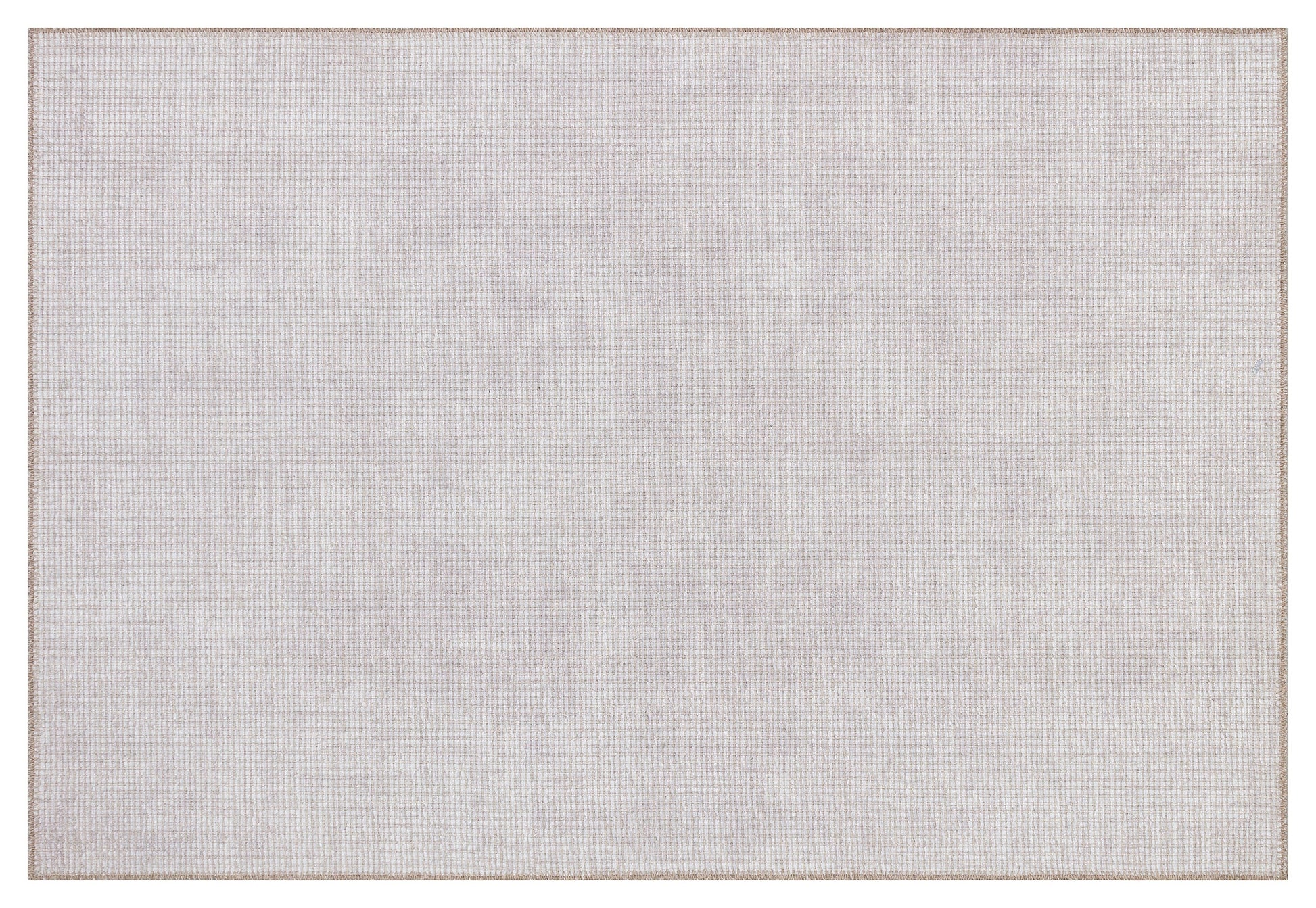 Machine Washable Woven Carpet – Light Gray Modern Low Pile Rug