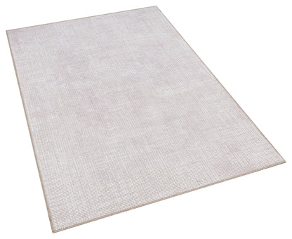 Machine Washable Woven Carpet – Light Gray Modern Low Pile Rug